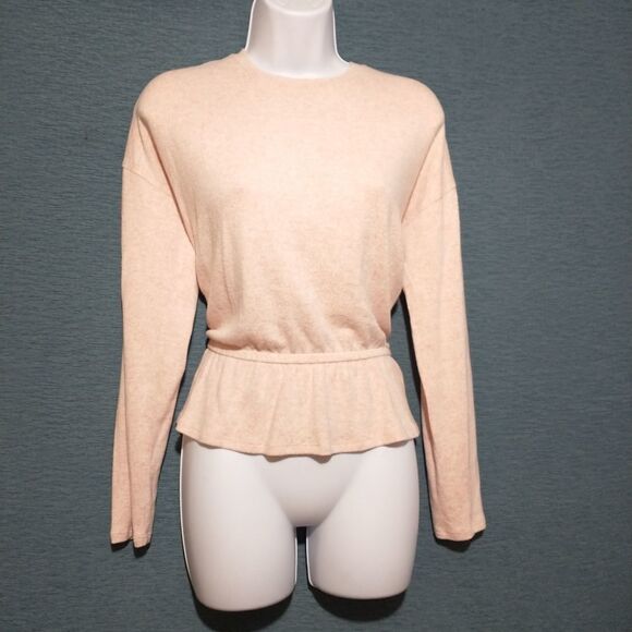 Lucky Brand super soft peplum knit top medium - Picture 1 of 2